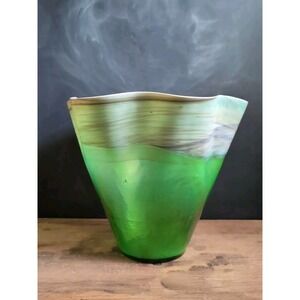 Rare Murano Gianna Vase Centerpiece‎ Venezia Crate & Barrel Art Glass